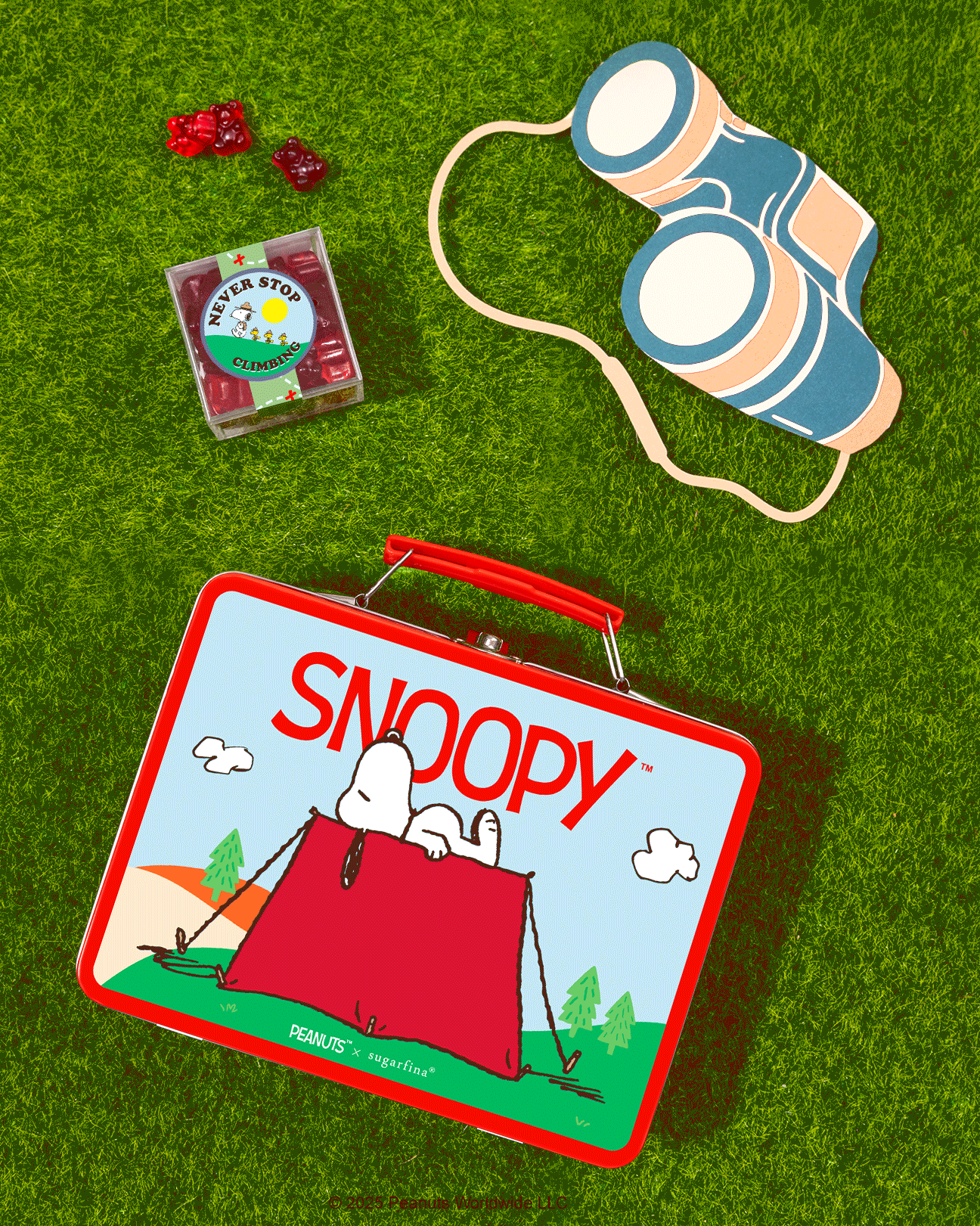 Snoopy Tin Lunch Box 3Pc Bento Box® Peanuts® - Sugarfina Australia