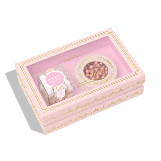 CHAMPAGNE AND CAVIAR CANDY GIFT SET PINK