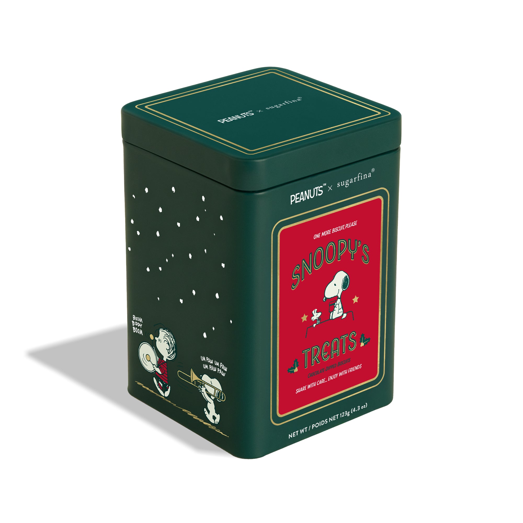Snoopy's Holiday Tin: Chocolate Treats in a Peanuts Keepsake Tin.