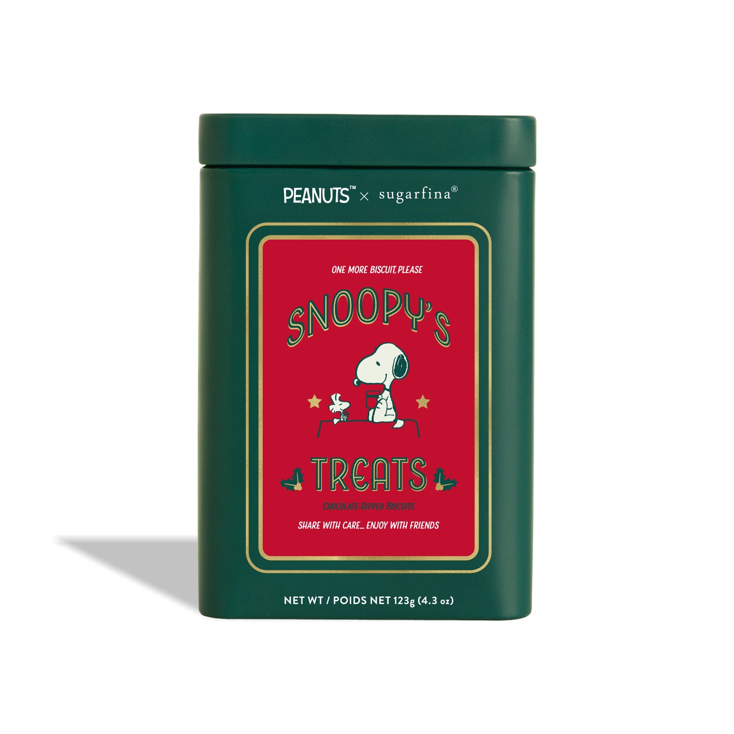 Peanuts X Sugarfina Snoopy's Treats Holiday Tin