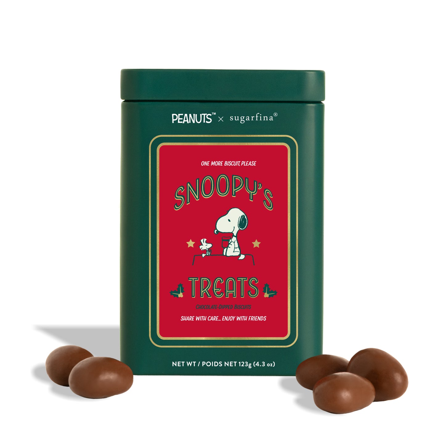 Peanuts X Sugarfina Snoopy's Treats Holiday Tin