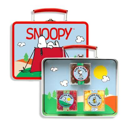 Snoopy Tin Lunch Box 3Pc Bento Box® Peanuts®